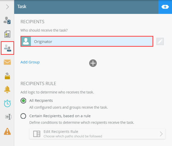 Task Recipient Originator
