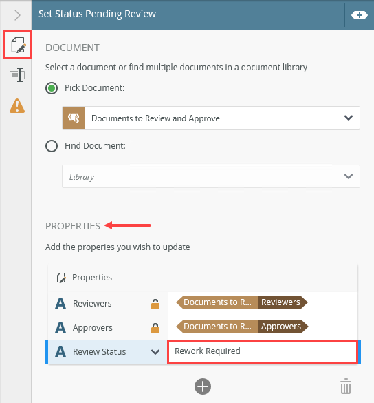 Update Document Properties