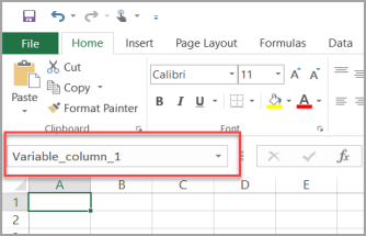 Excel Name Box