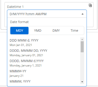 Tag for Date variable