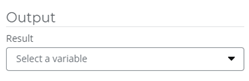 Add Variable option from a drop-down list 