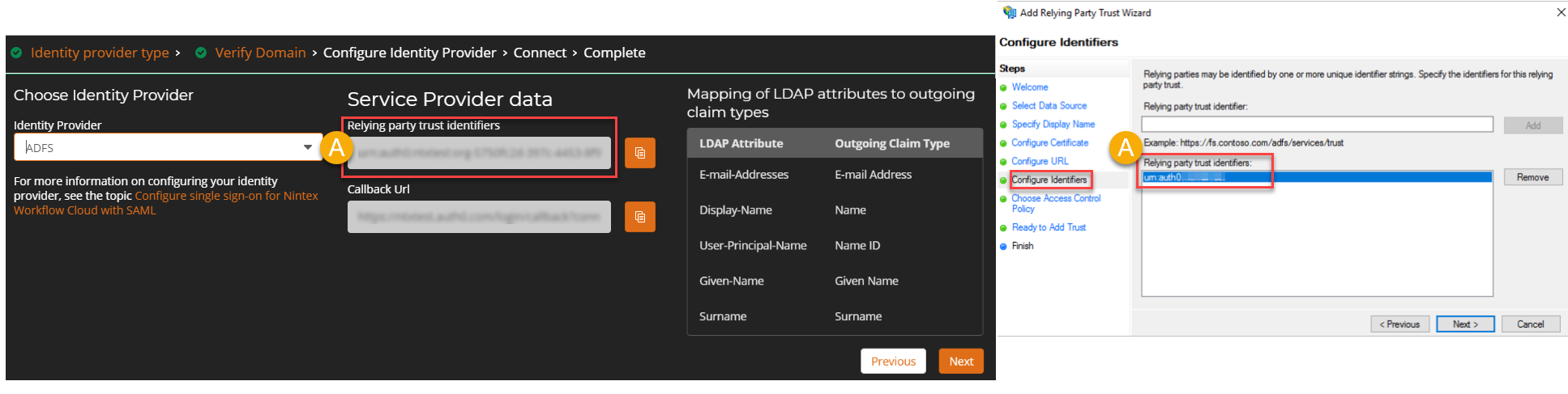 Nintex Workflow SAML configuration in Microsoft Active Directory Federation Services