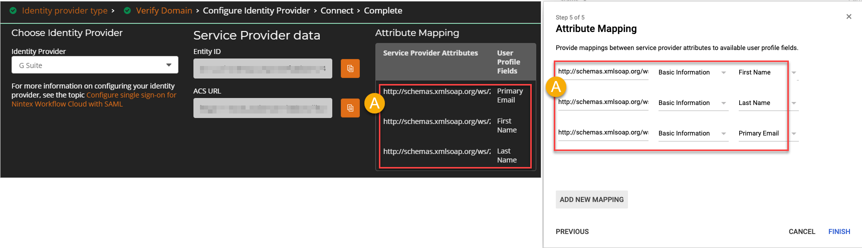 Google Suite SAML in Nintex Workflow