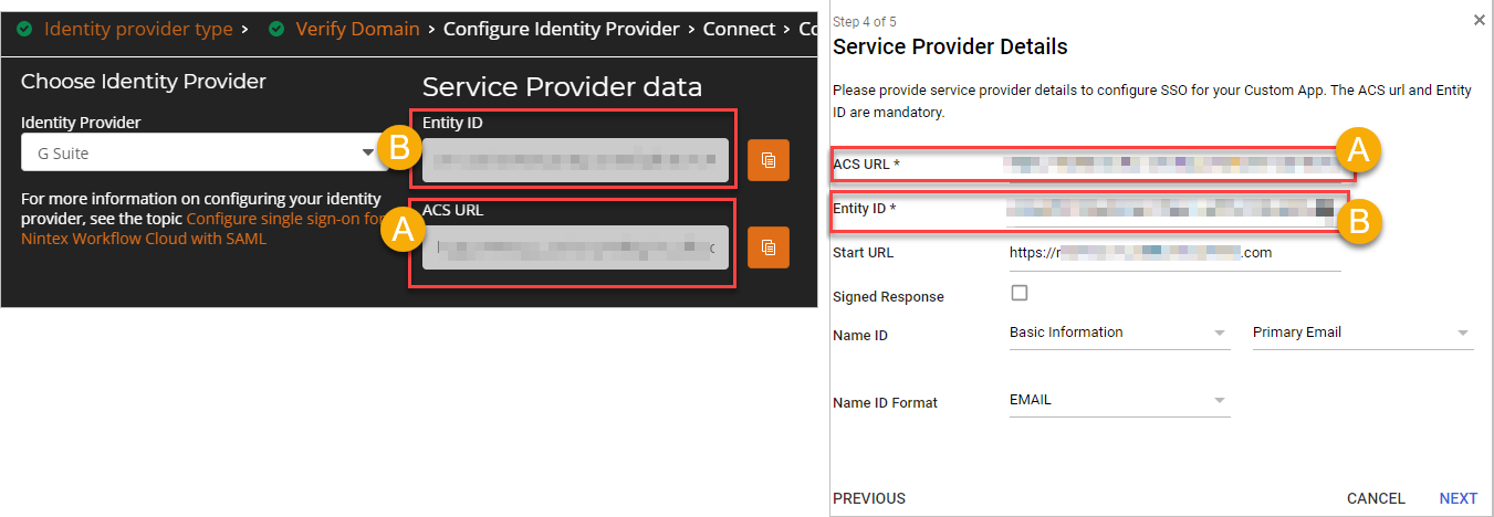 Google Suite SAML in Nintex Workflow