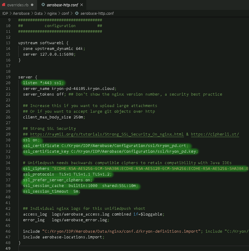 Process Discovery TLS Configuration