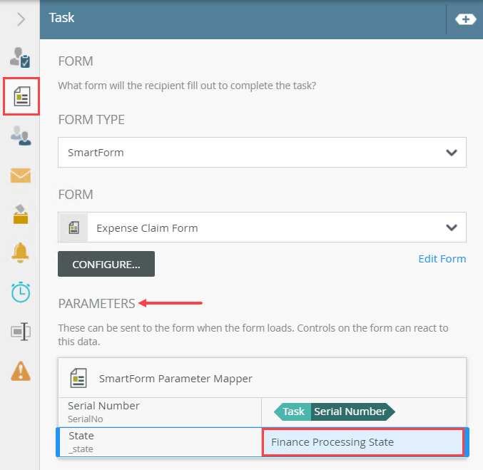 SmartForm Parameters