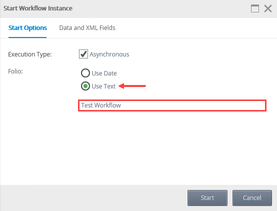 Start Workflow