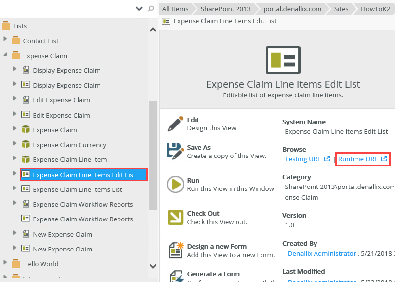 code on time specify different edit form