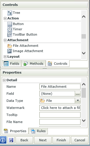 File Attachment Control