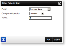 FilterCriteriaItem dialog box