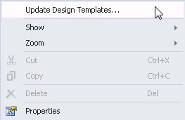 Update Design Templates