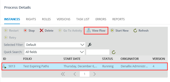 View Flow Report