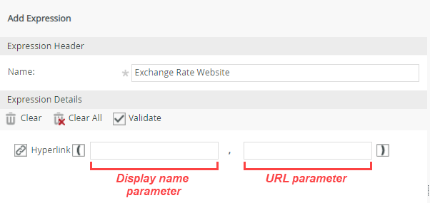 Hyperlink Function Parameters