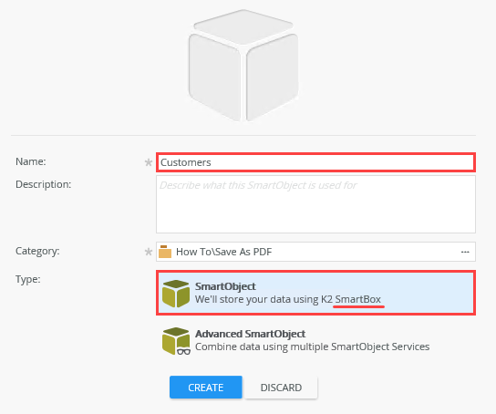 Create SmartBox SmartObject