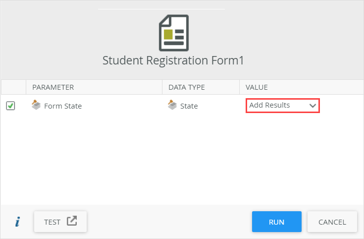 Set Form State Parameter Value