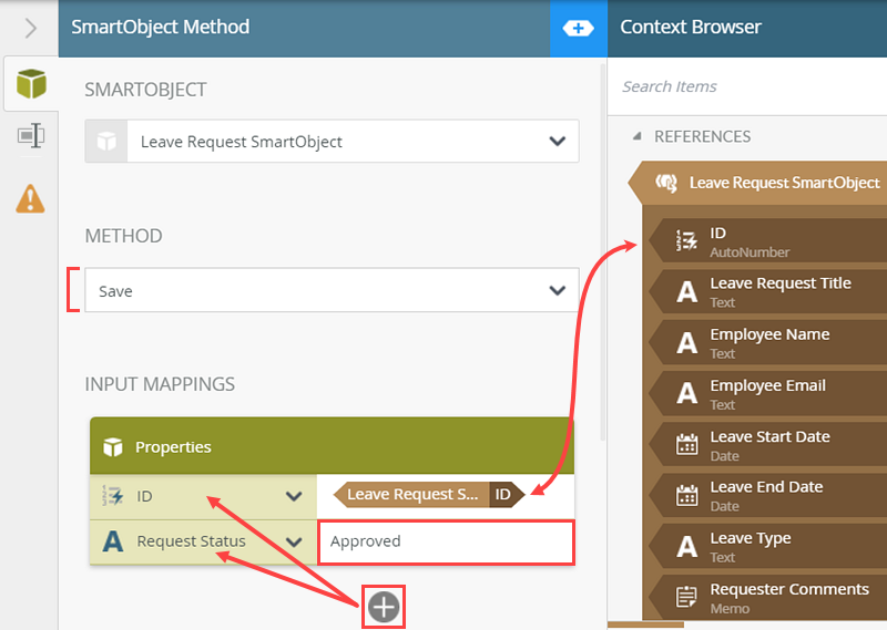 SmartObject Method - Input Mappings