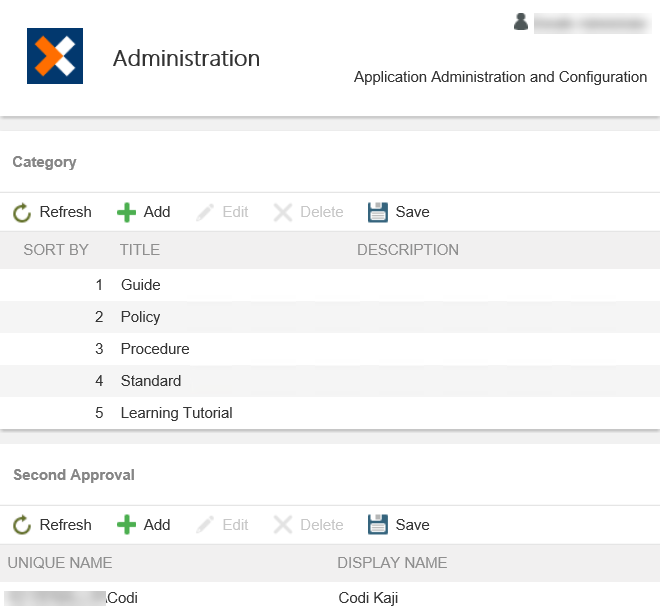 Submit for Approval Administration