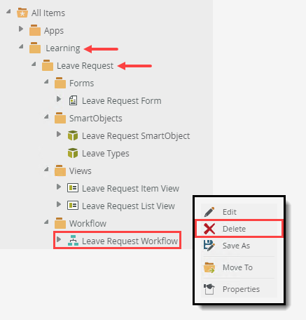 Delete Workflow