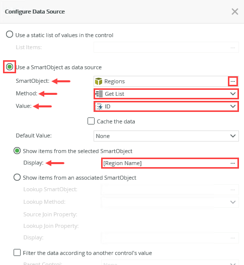 SmartObject Settings