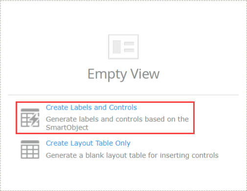 Create Labels and Controls