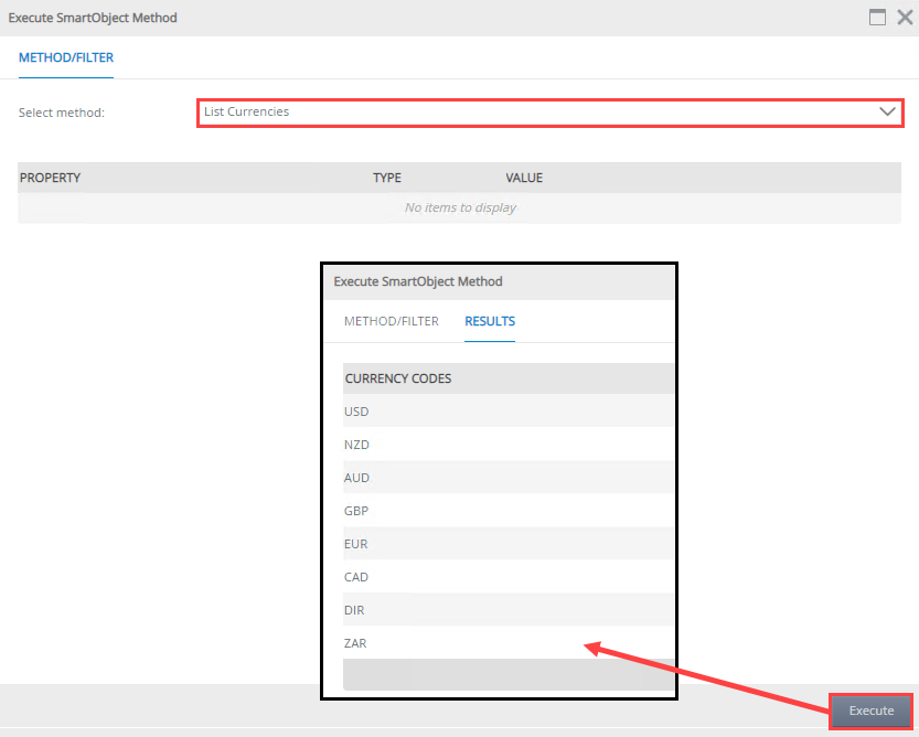 Execute List Method