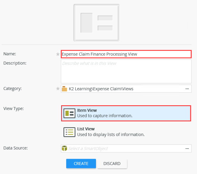 Finance Processing View General Settings