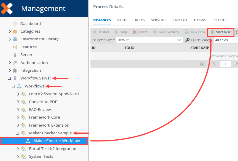 Start New Workflow Instance