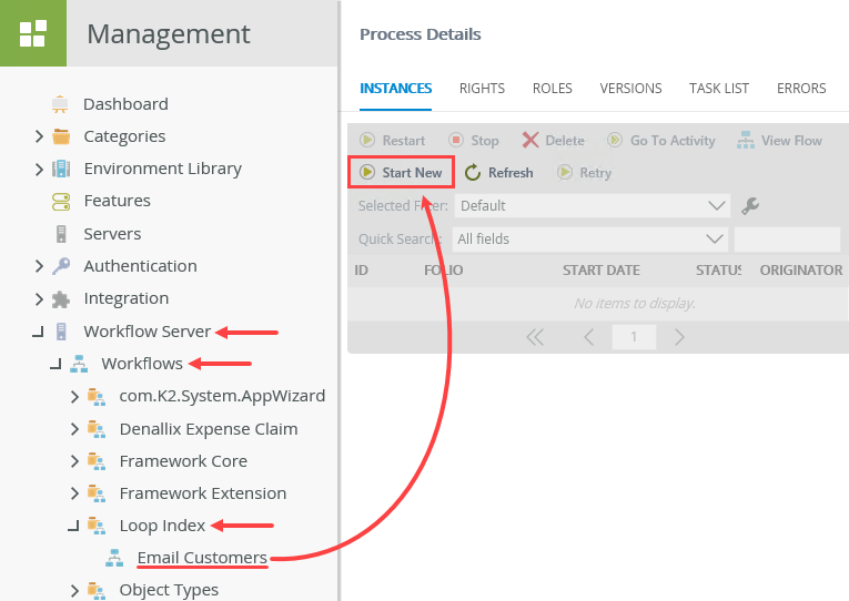 Start New Workflow Instance