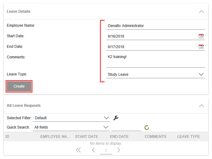 Leave Request Form