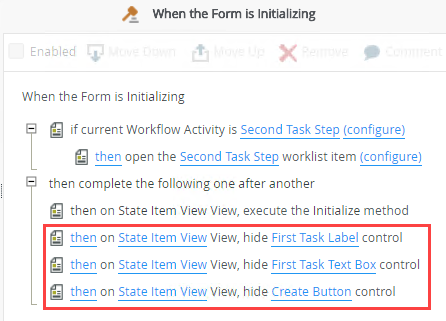 Completed Form Initializing Rule