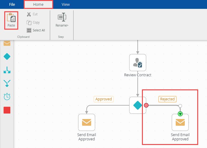 Paste Email Step