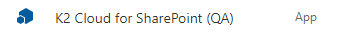 K2 Cloud for SharePoint App Icon