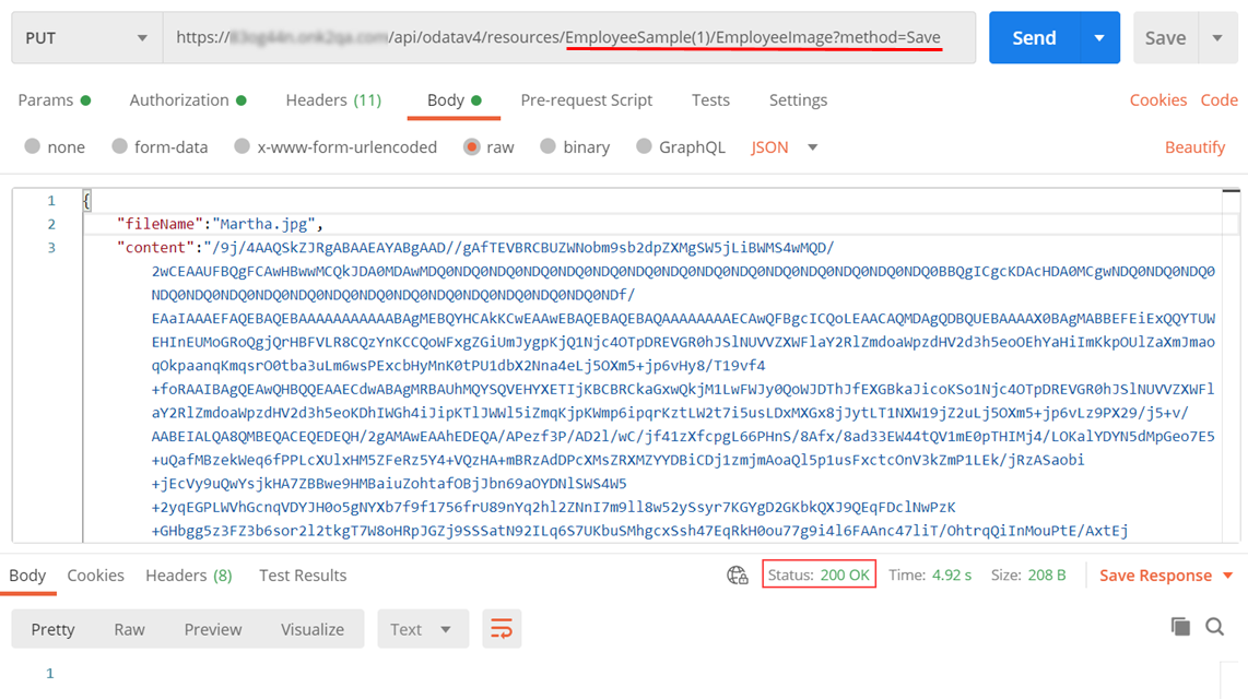 SmartObject OData API v4 endpoints