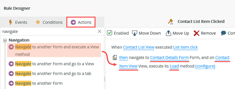 Navigate to another Form and Execute a View Method