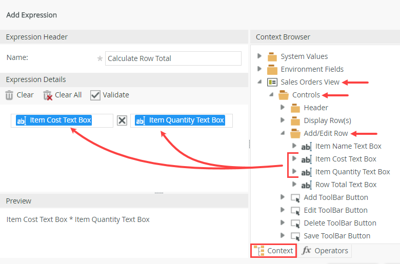 Configure the Expression