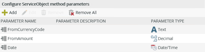 Input Parameters