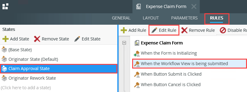 Edit Workflow Submit Rule