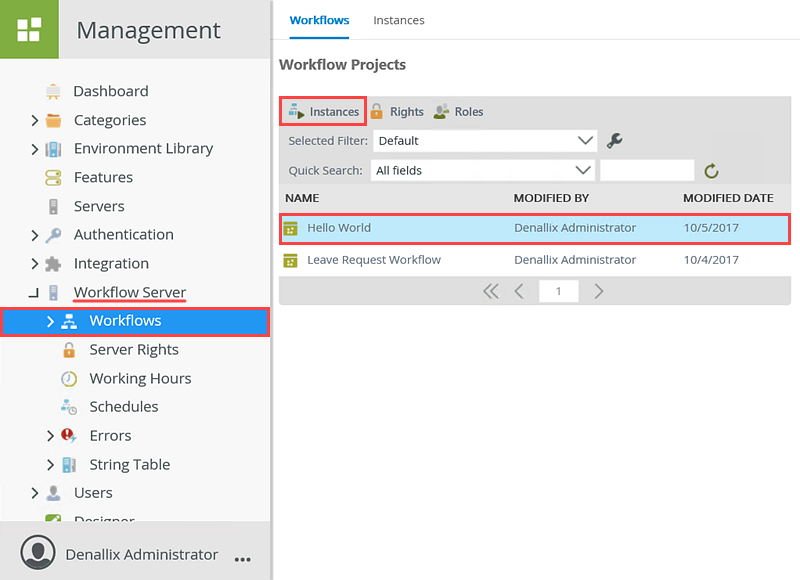 Starting a New Process Instance