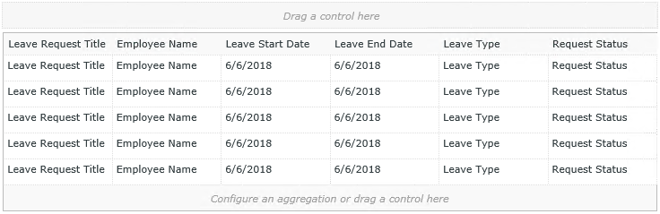 Leave Request List View