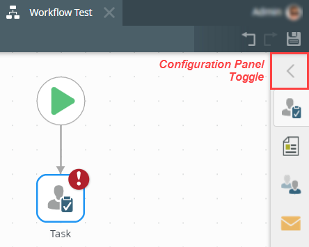 Configuration Panel Toggle