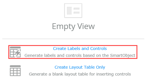 Create Labels and Controls