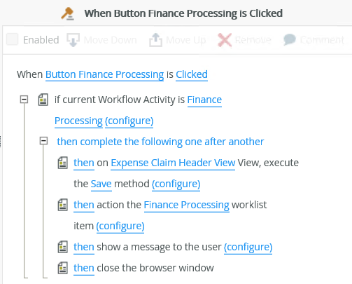 Button Clicked Rule