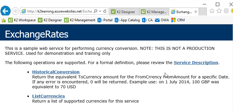 Test Connection EndPoints Web Service