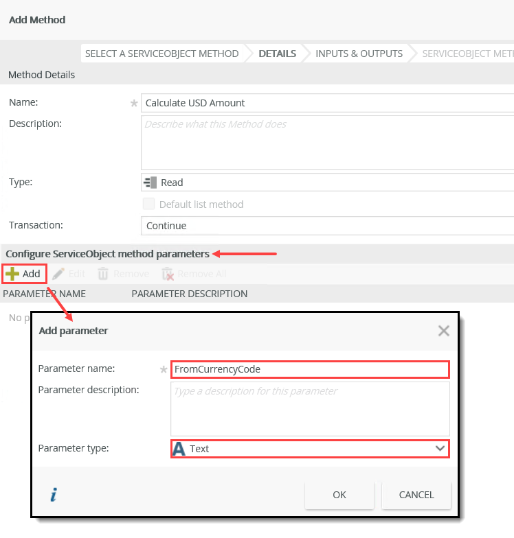 Adding a Parameter