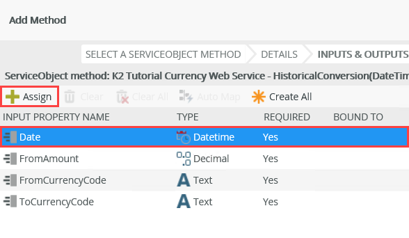 Assign a Parameter Value