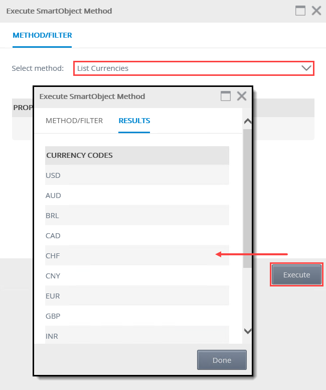 Execute List Method