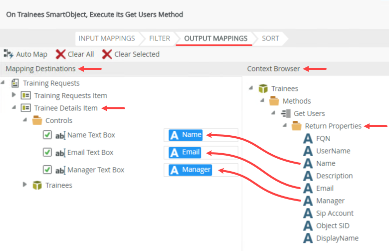 Output Mappings