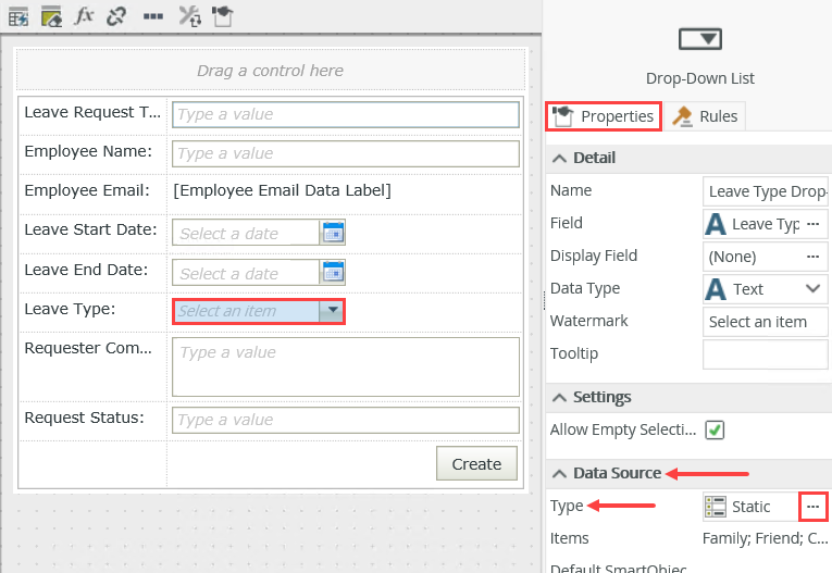 Opening the Data Source Type Editor