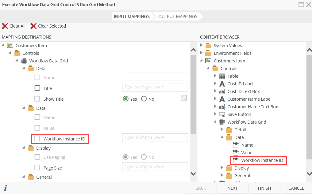 Workflow Data Grid Control(Report)