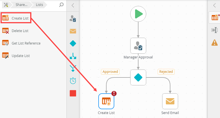 Create List Step